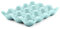 Flexzion Ceramic 12 Cups Egg Tray - Whole Dozen Porcelain Egg Holder Container Keeper Storage Organiser Decorative Serving Stand Serveware for Refrigerator Fridge Countertop Display Kitchen