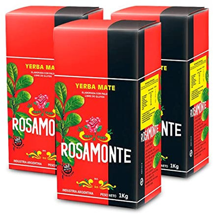 Pack de Yerba Mate Rosamonte 1Kg - 3 Unidades - Total 3 Kg de Yerba Mate
