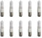 Lighto Halogen Halolux Ceram Ba15d 40W Dimmbar | Halogenlampe/Halogen Leuchtmittel - Ø15mm - 10 Stück