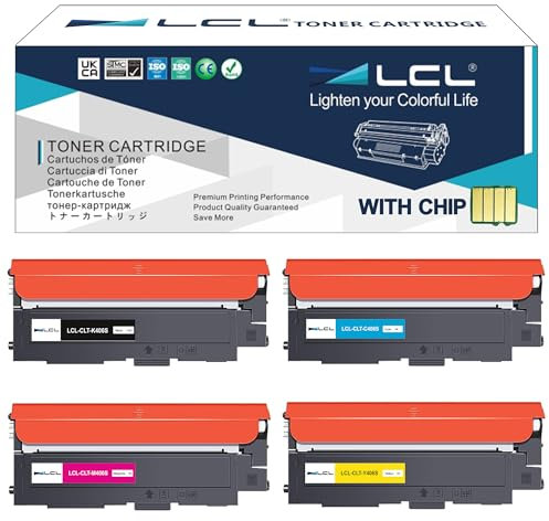 LCL Remanufactured Tonerkartusche CLT-P406C CLT-406S CLT-K406S CLT-C406S CLT-M406S CLT-Y406S (1Schwarz 1Cyan 1Magenta 1Gelb) Kompatibel für Samsung CLX 3305 3300 CLP-365 CLP-360 SL-C460W SL-C460