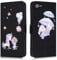 FALUWONRU for iPhone 7/8/SE 2020/SE 2022 Cartoon Card Slot Wallet Phone Case, Standing Shockproof Flip Case with Card Holder Cute Unicorn Rabbit Cat Hedgehog balloons Magnetic Cover for Women,Black