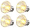 GlowUp UVA UVB Bulb Tortoise 75W, E27 Reptile Heating Bulb Dimmable UVA+UVB Full Spectrum Sun Lamp Basking Bulb Screw in Halogen Heat Bulb for Turtle Tank Vivarium Lizard Bearded Dragon Snake(4-Pack