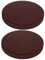 Yardwe 2St Kissen Stuhldicke sitzunterlage Sitzauflage Sitzpolster Sitzmatte für Sofa Computerstuhlauflage Austausch der Barhockersitze Stuhlsitzmatte aus Polyester Schwamm Brown
