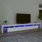 IKAYAA Mobile Porta TV con LED 290 cm Moderno per Soggiorno o Salotto - Bianco - 290 x 36.5 x 40 cm