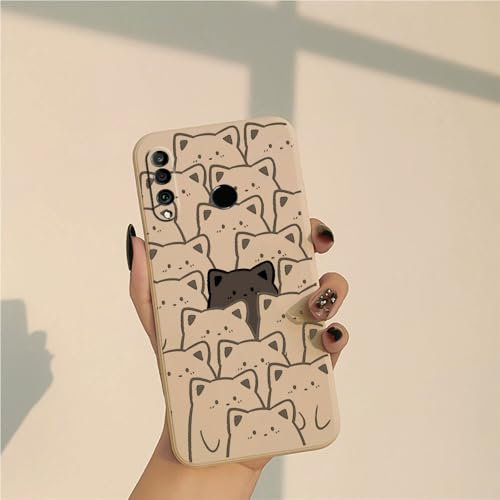 Compatibile con Huawei P30 Lite/Honor 20S - Custodia Morbida Silicone Bordi Dritti Protezione Completa Della Fotocamera Cover