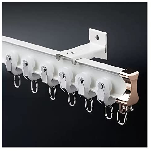 Binario per tenda scorrevole flessibile per doccia/finestra a golfo/soggiorno/camper, in alluminio resistente, pieghevole, montaggio a parete, asta impermeabile per esterni, grado commerciale, 1,22 m,