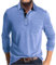 Zetieny Herren Poloshirt Langarm Golf T-Shirts Outdoor Casual Polo Tops Sports Langarmshirt Polo mit Tasche