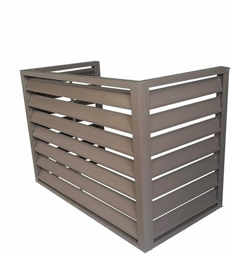 BTOIASYHF Outdoor Air Conditioner Cover Aluminum Mini Split AC Heat Pump Brown Small Stand Shelf Plant Stand