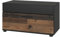 Vicco Wohnzimmerschrank Berno, Schwarz/Oldstyle, 70.8 x 38.9 cm mit Klapptür
