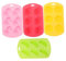 VILLCASE 4 Stück Silikon Fruchtformen Kreative Backformen für Diy Schokolade Bonbons und Seifen Einfaches Entfernen Spülmaschinenfest Langlebig für Erdbeere Ananas Orange und Wassermelone