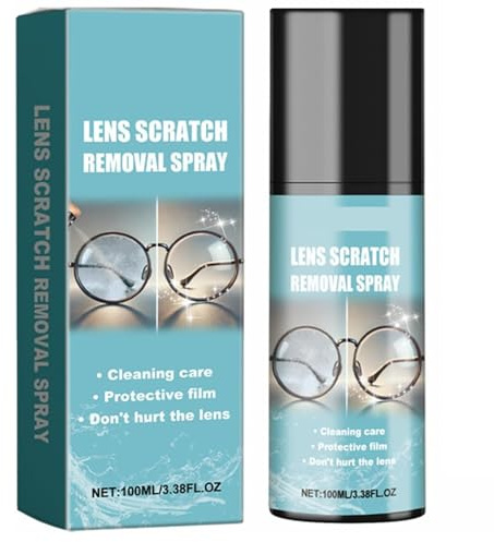 Glasses Lens Scratch Removal Spray,Eyeglass Repair Liquid,Glasses Lens Scratch Cleaner,Cleaner Spray for Eyeglass Scratches,100ml