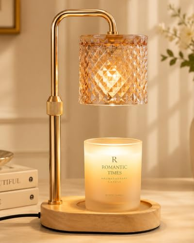 Candle Warmer Lamp Height Adjustable, Christmas Birthday Gifts for Women | Candle Lamp Warmer with Timer Dimmer for Scented Candles, Xmas Secret Santa Gifts for Mum Daughter, Stocking Fillers Presents