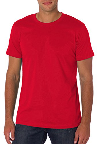 Bella+Canvas: Unisex Jersey Crewneck T-shirt 3001, Größe:L;Farbe:Red