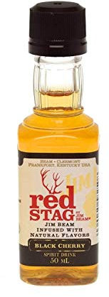 Jim Beam Red Stag Kentucky Straight Bourbon, 5cl Miniature, 50