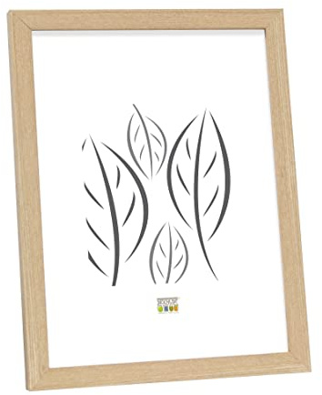 Deknudt Frames S44CH1-20.0X30.0 Bilderrahmen, Holz/MDF, Schlichter Stil, schmal, 33,5 x 23,5 x 1,33 cm, Eiche