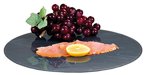 Kesper 34450 Dreh und Servierplatte, Durchmesser 35,5 cm, Höhe: 3 cm, Glas