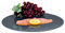 Kesper 34450 Dreh und Servierplatte, Durchmesser 35,5 cm, Höhe: 3 cm, Glas