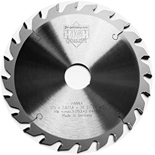 HM – Kreissägeblatt HANNA 170 x 30 Z= 24 WZ f. Handkreissägen