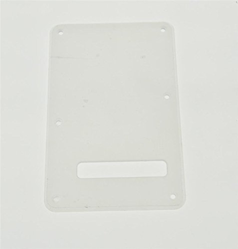 KAISH Clear ST/Strat Style Standard Guitar Back Plate ST Tremolo Trem Cover for USA Strat/Stratocaster Transparent