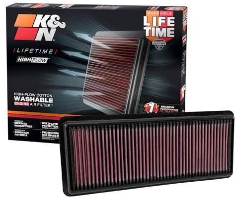 K&N 33-5040 Motorluftfilter: Hochleistung, Prämie, Abwaschbar, Ersatzfilter,Erhöhte Leistung, 2015-2019 (MX-5 Miata, Mx-5, MX-5 IV, Roadster, 124 Spider)