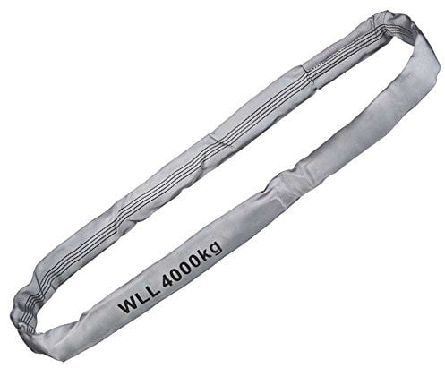 Rundschlinge, WLL 4000 kg, grau, Länge 2 m, Umfang 4 m