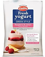EasiYo Greek Style Lemon & Raspberry - New - 1 x 240g Sachets