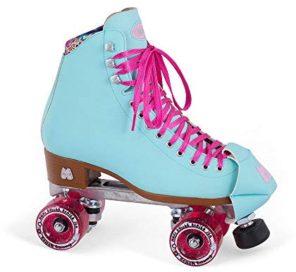 Moxi Skates - Strandhäschen - Modische Damen Rollschuhe | Blauer Himmel | Größe 10