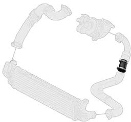Borg & Beck BTH1698 Turbo Hose To Fit Ford Focus II