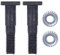 Haishine Bar Muttern Ohrstecker Kit für Husqvarna 181 266 268 268 K 268 272 272 K 272S 272 x p 281 288 3120 362 365 371 372 Motorsäge
