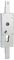 THIRARD - Boitier de Serrure en Applique à Double Entrée à Fouillot pour Garage Basculante - 2 Points Haut & Bas - 60x160 mm - Carré 7 mm - Coffre Acier Cambré - Mécanisme Bec de Cane - Gris