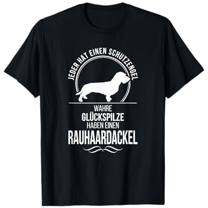 Rauhaardackel Schutzengel Jagdhund Hundespruch Hunde T-Shirt