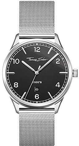 THOMAS SABO Unisex Uhr Edelstahl Milanaisearmband