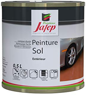 Peintures Jafep 036302331 Pinture Sols, Grau (Ciment), 0,5 l