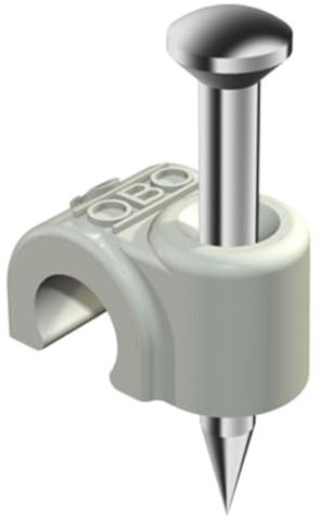 OBO Bettermann 2225417 Polypropylen, 6 mm für Kabeldurchmesser, 2,0 x 25 mm für Kabeldurchmesser, Reinweiß, Box mit 100 Stück