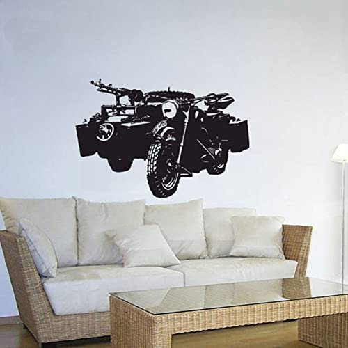 R75 KS 750 Sahara Zweizylinder Viertaktmotor Gespann Wandtattoo 45x65cm #4335