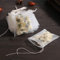 Insiswiner 100 sacchetti vuoti per tè sciolti alle erbe aromatiche, spezie, piccoli sacchetti a rete con chiusura a cordoncino, 6 x 7 cm