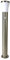 Edelstahl-LED-Außen-Garten-Steh-Leuchte-Lampe mit Bewegungsmelder H: 80 cm, Ständer D: 7,5cm, Kunststoffschirm 7,5-12 cm, Inkl. eingebaute LEDs 10W, IP44, Wege-Stand-Leuchte-Lampe (Hanau)