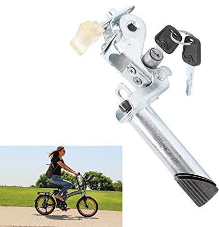 minifinker Fahrrad-Metallsitzstange, Diebstahlschutz Internes Schloss Fahrradzubehör Elektrofahrrad-Sattelstütze Einfach für Elektrofahrrad zu installieren