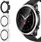 ivoler 3 Stück Hard PC Hülle mit Glas Displayschutz für Amazfit GTR 2 / Amazfit GTR 2e, Vollständige Abdeckung Schutzhülle Ultradünne Kratzfest Schutz Case, 2 Transparent + 1 Schwarz