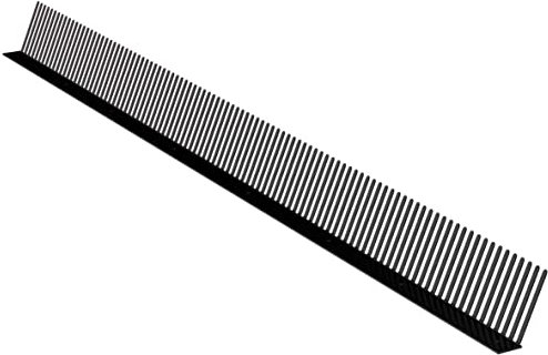 10lfm Traufentlüftungskamm Lüftungsebene Traufkamm Traufentlüftung Höhe 60mm (RAL9005 Schwarz)