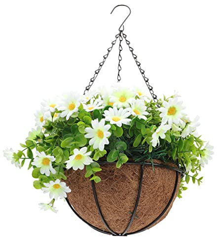 TOPBATHY Hängende Korbgirlande Innengirlande Hängekorb Für Orchideen Hängende Blumenrosenrebe Künstliche Hängekörbe Mit Blumen Pflanzentopfhalter Wand Bad Plastik Chlorophytum Rhododendron