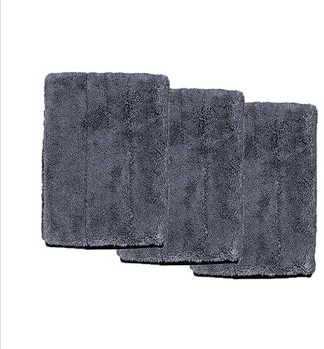 VIOVIE Handschuh Clean 24x18 cm 3 Stück, Lack & Felgen Waschhandschuh aus feiner Mikrofaser Kfz lackschonend, fusselfrei mit hoher Saugkraft, praktischer Eingriff für mehr Halt Reinigung für Auto