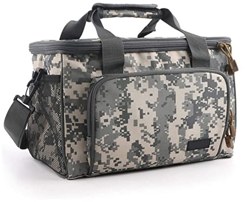 Jorzer Angelbeutel Camouflage Angelbeutel tragbarer Tragetaschen wasserdichtes Carryall -Umhängetasche im Freien im Freien Carp Angel Accessoires