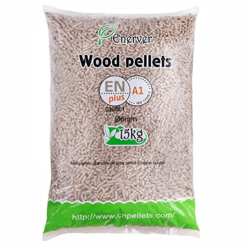 Wood PELLETS - Granulés de Bois Sac 15 KG - X80 Sacs - 1200KG