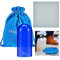 Tticai Sac de rupture de verre Chuppah pour mariage juif Bleu foncé Cadeau de fiançailles pour mariage, fiançailles, anniversaire de mariage