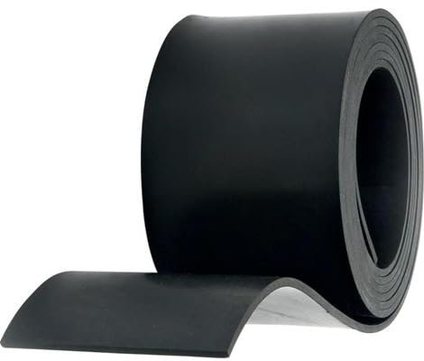 Rouleau Caoutchouc, Feuille de Caoutchouc, Caoutchouc sbr/Largeur 10cm x Longueur 1m, épaisseur 4mm /pour revetement de Sol, Protection Caoutchouc, Caoutchouc antidérapant, Dalles PVC Garage