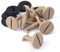 Fußmatten Befestigung (Beige) für BMW E30 E32 E39 E46 X3 E83 Schraube Clip Halter 16-teilig Original Befestigungssystem