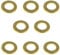 M3-12 Brass Washers, Form A Thick Flat washer Metal Grade Solid Brass. Various Sizes And Quantities M3 M4 M5 M6 M8 M10 M12 (20, M10)