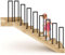 Ogimeka Barandilla Escalera Interior, Pasamanos Escalera en Forma de U, Barandillas Escaleras para Villas, Balcones, Pasillos, Apartamentos, Interiores y Exteriores (95x20cm, negro)