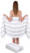 Betz 2 Stück Saunatuch Saunatücher Set Badetuch 100% Baumwolle Berlin Größe 70x180 cm XXL Sauna Handtuch Weich Groß Streifen Farbe weiß - Silbergrau